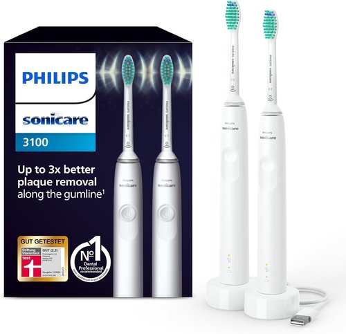 Philips Sonicare HX3675/13 Doppelpack elektrische Schallzahnbürste